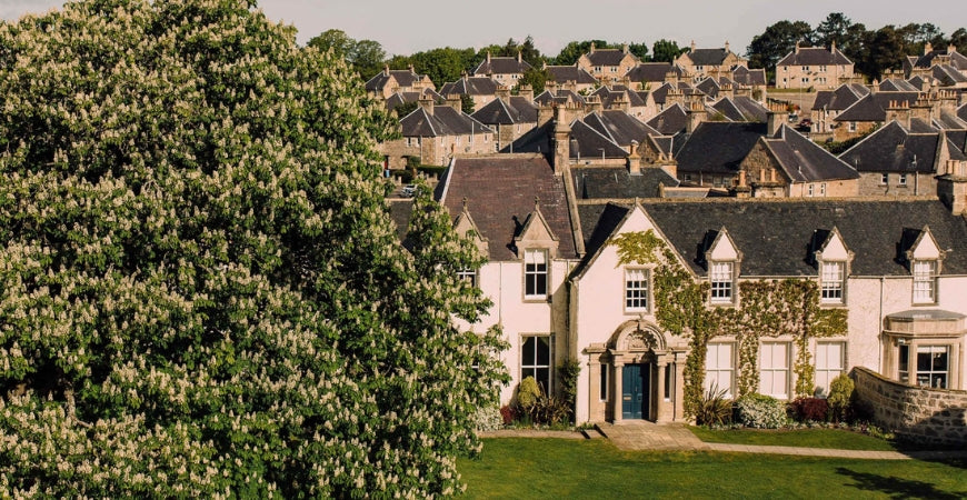Manoir historique de la filature Johnstons of Elgin en Écosse