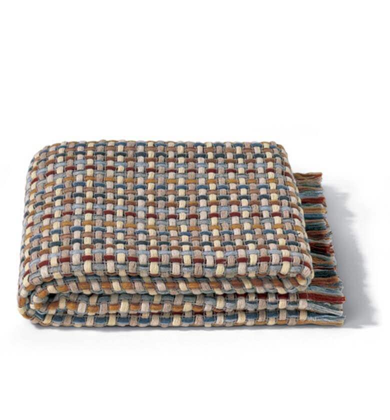 Plaid 80% Laine, 20% Polyamide - accessoire déco luxe pour salon ou chambre