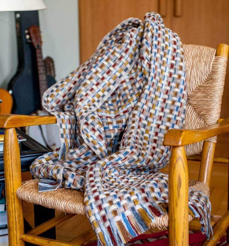 Plaid Missoni Jocker 148 - en 80% Laine, 20% Polyamide - tissé en Italie