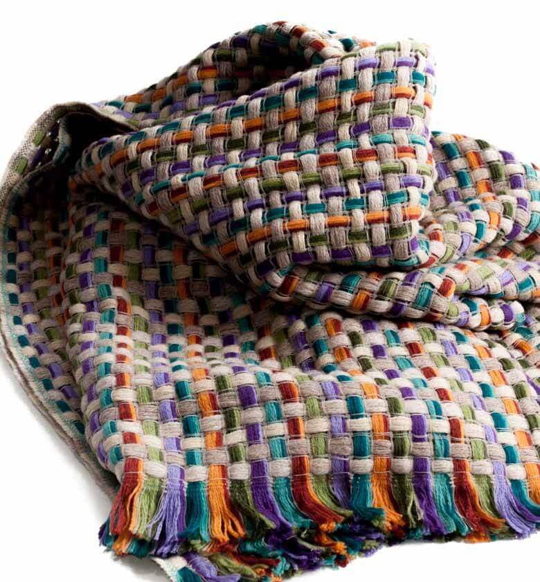 Plaid Missoni Jocker 128 - confort et douceur en 80% Laine, 20% Polyamide