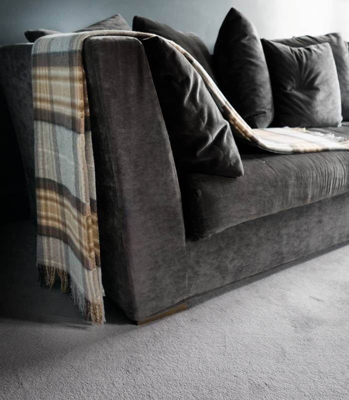 Plaid Laine Mérinos Écossais Mc Kellar - 140 x 185 cm, B at Home, ambiance cocooning