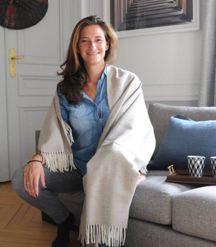 Plaid Laine Alpaga Luxe Inca Chic Beige 130 x 180cm, Casa Paola, confort haut de gamme