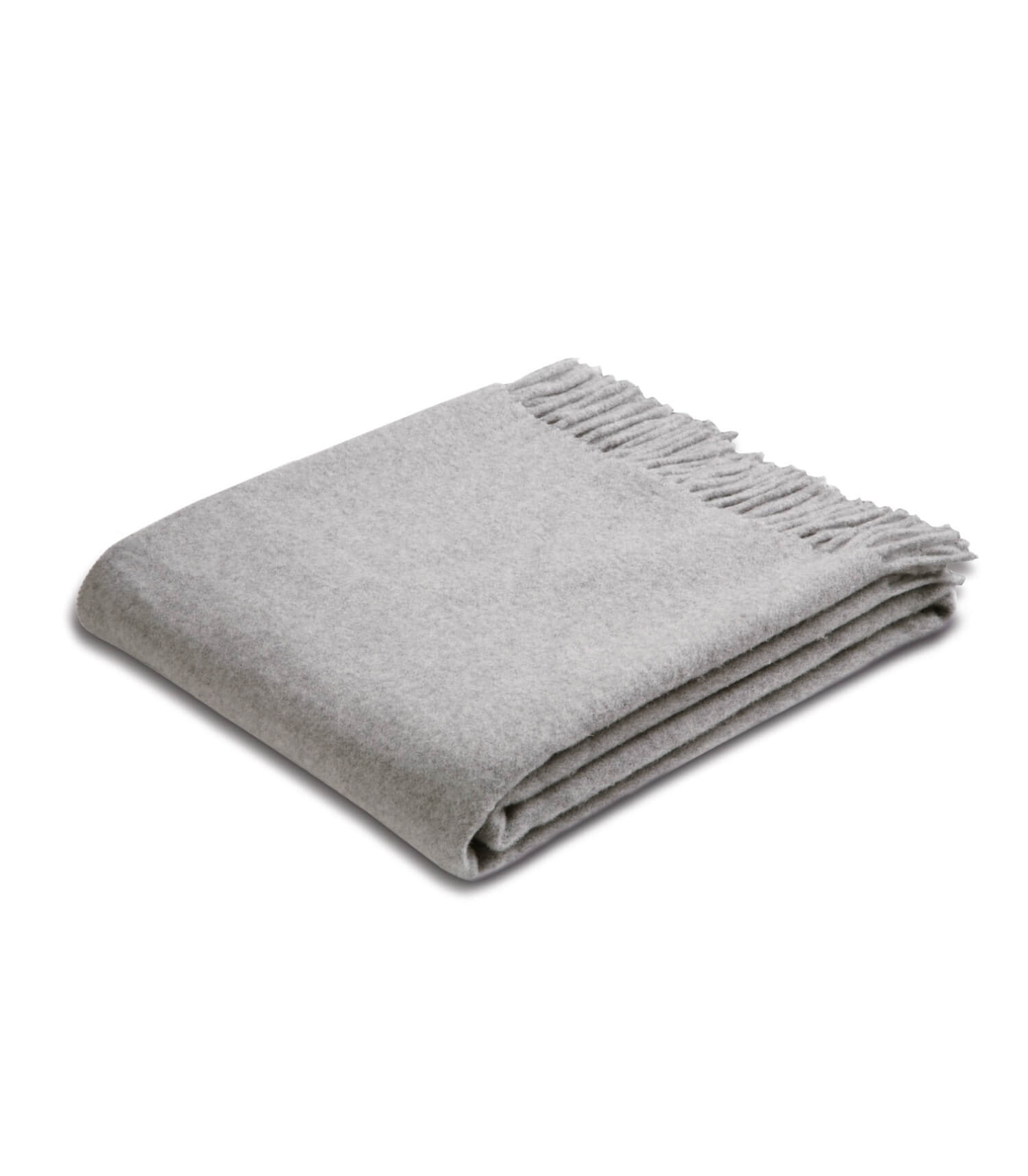 Plaid 100% Pure Laine Gris - Collection CAPRI, Plaid Addict, gros plan sur la matière
