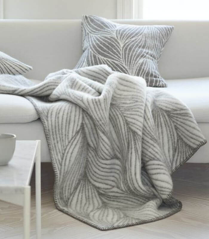 Plaid Pure Laine Design Scandinave 135 x 200 cm, Roros Tweed, tissé en Norvège
