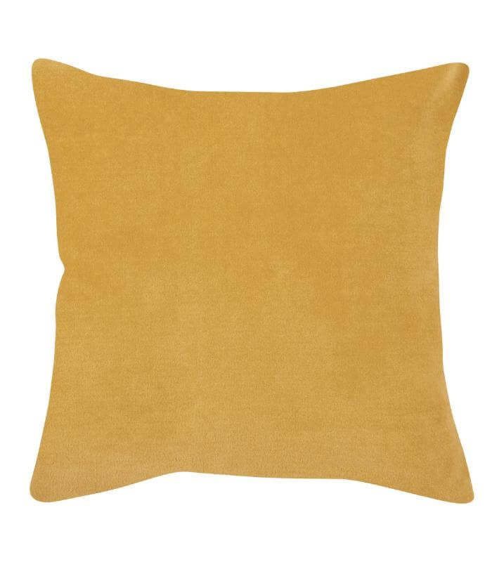 Coussin en Velours ELISE Jaune Maïs, Vivaraise