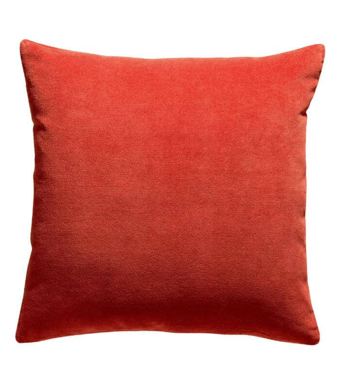 Coussin en Velours ELISE Orange, Vivaraise