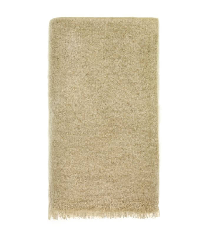Plaid Mohair Vert Sauge Luxe 140 x 180 cm, B at Home, confort haut de gamme