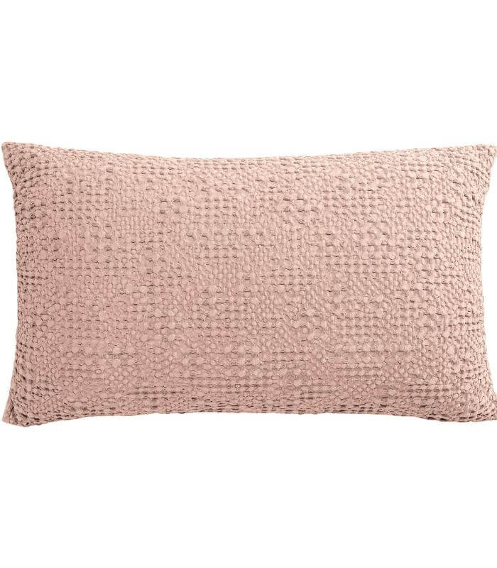 Coussin Coton Tana Rose Aubépine 40 x 65 cm, Vivaraise
