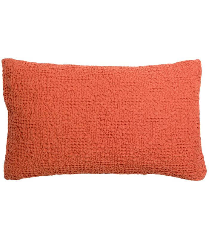 Coussin Coton Tana Orange Marmelade 40 x 65 cm, Vivaraise