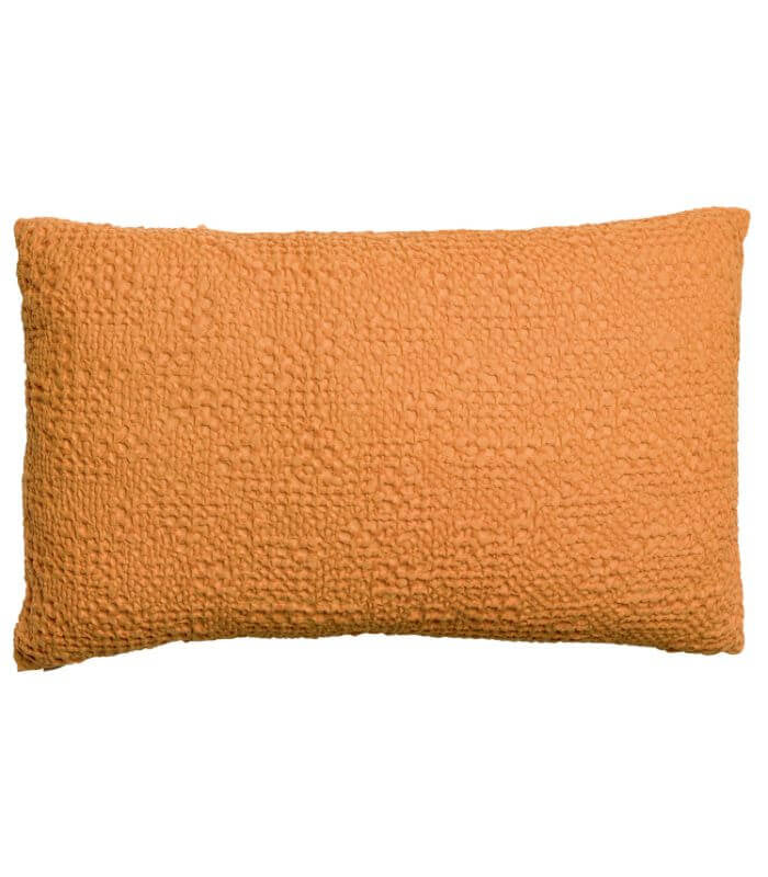 Coussin Coton Tana Jaune Moutarde 40 x 65 cm, Vivaraise