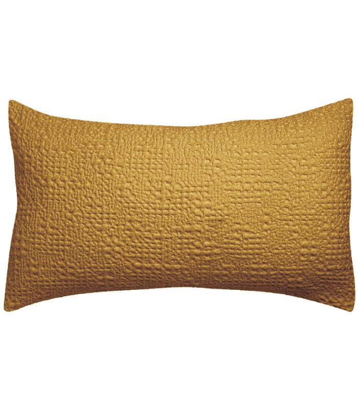Coussin Coton Tana Jaune Maïs 40 x 65 cm, Vivaraise
