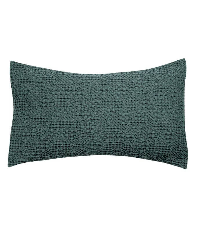 Coussin Coton Tana Prusse 40 x 65 cm, Vivaraise