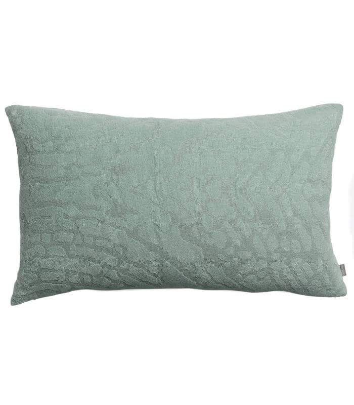 Coussin Coton Ines Opaline, Vivaraise, gros plan sur la matière