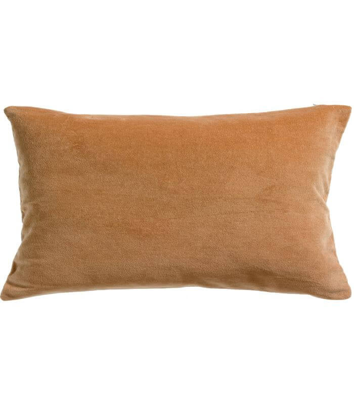 Coussin en Velours ELISE Ocre, Vivaraise, confort haut de gamme