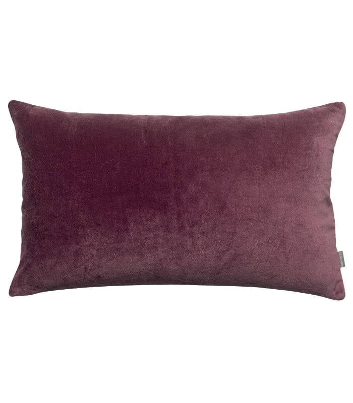 Coussin en Velours ELISE Lilas, Plaid Addict, confort haut de gamme