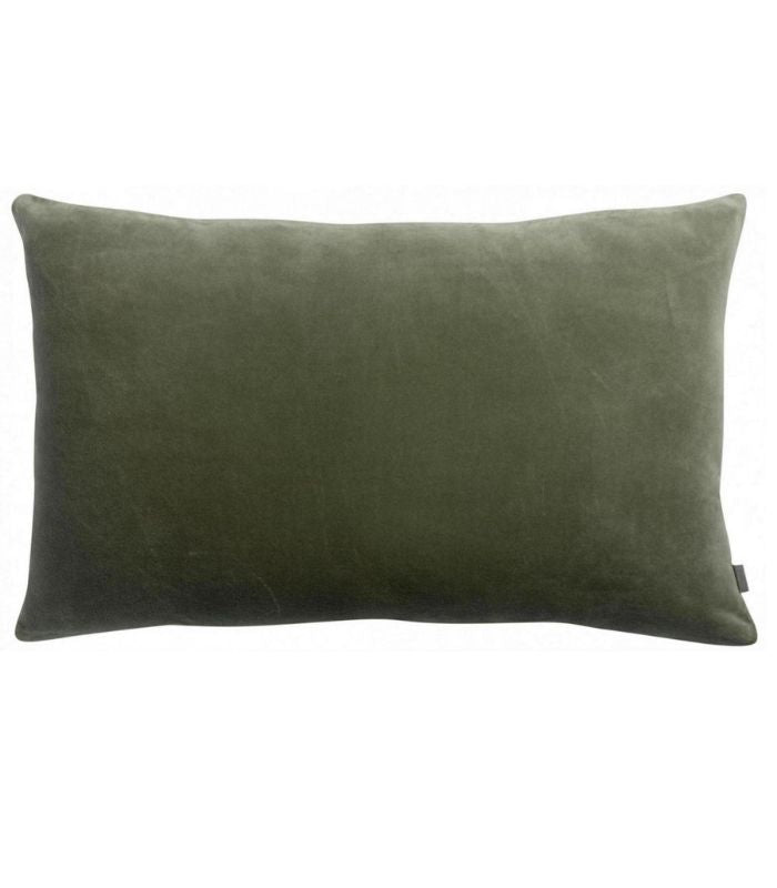 Coussin en Velours ELISE Vert Verveine, Vivaraise, ambiance cocooning