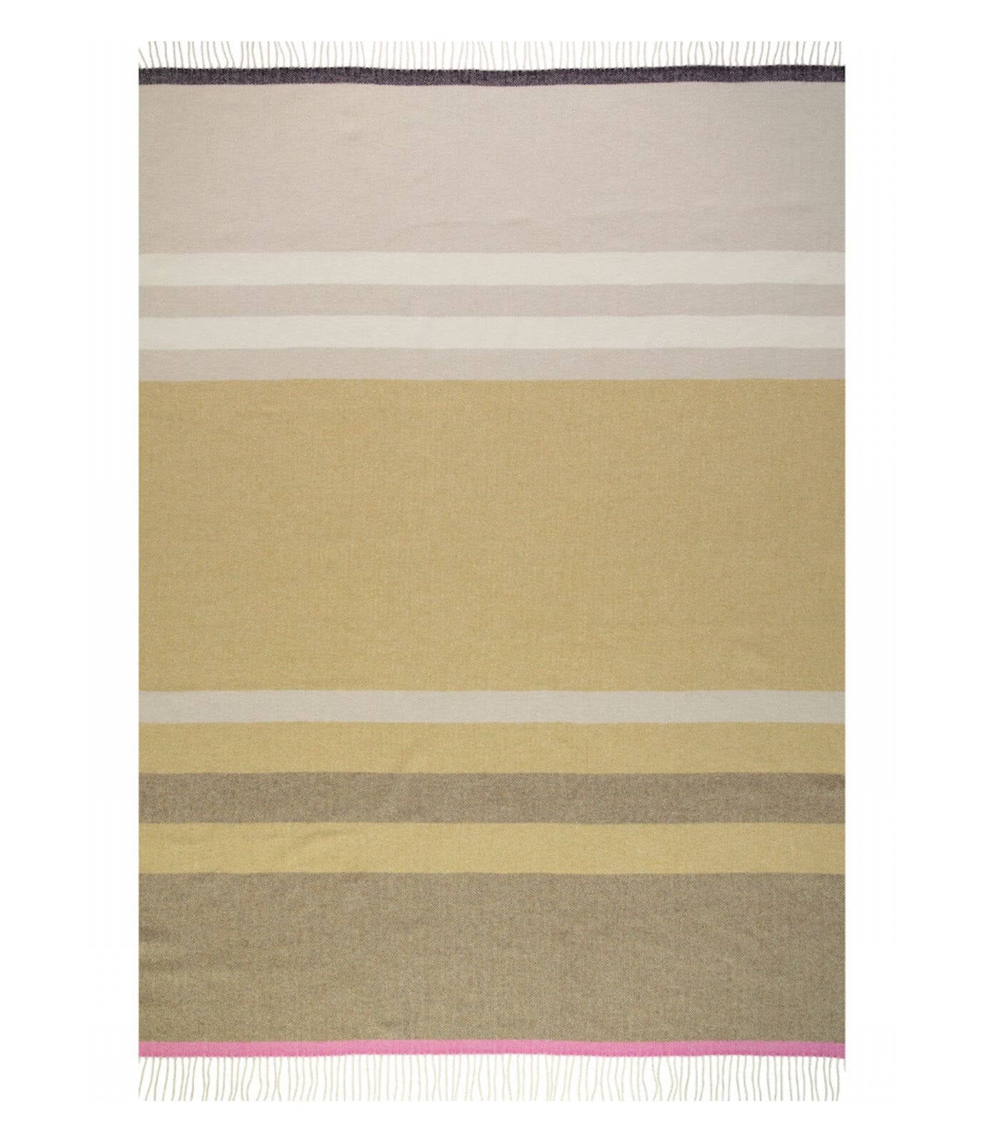 Plaid Pure Laine Jessie Quinel 150 x170 cm, Twig, gros plan sur la matière