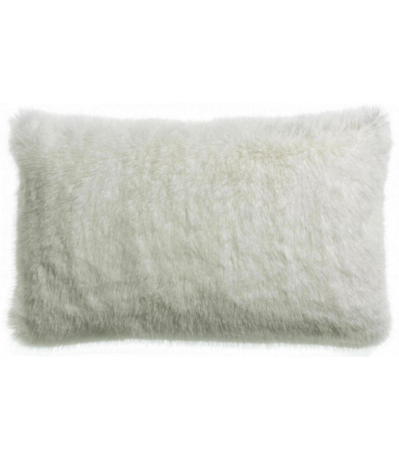 Coussin Fausse Fourrure Nolan Neige - 40 x 65 cm, Vivaraise