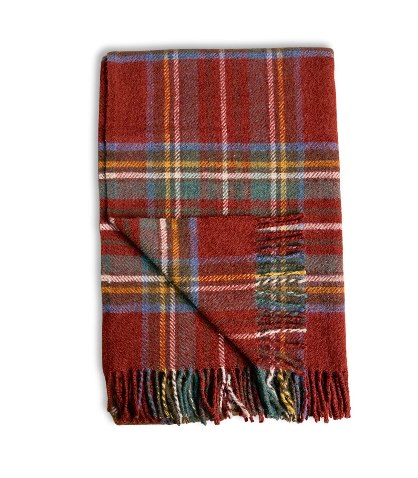 Plaid Pure Laine Écossais Antique Royal Stewart 150 x 183 cm, The Mill, idée cadeau déco