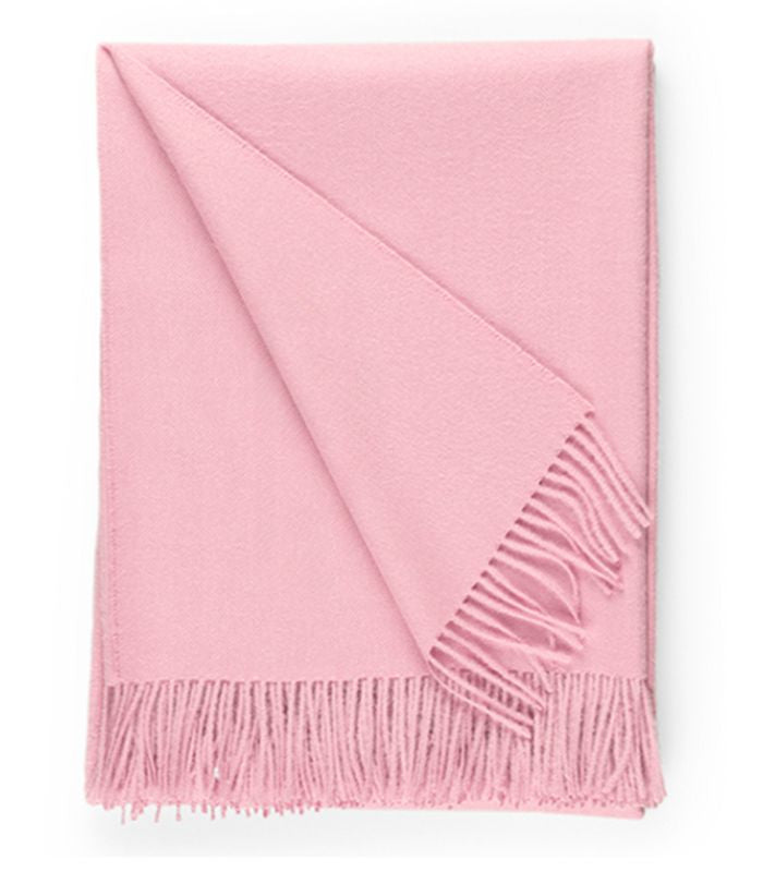 Plaid Laine Alpaga Luxe Paola Rose 130 x 180 cm, Casa Paola, tissé en Pérou