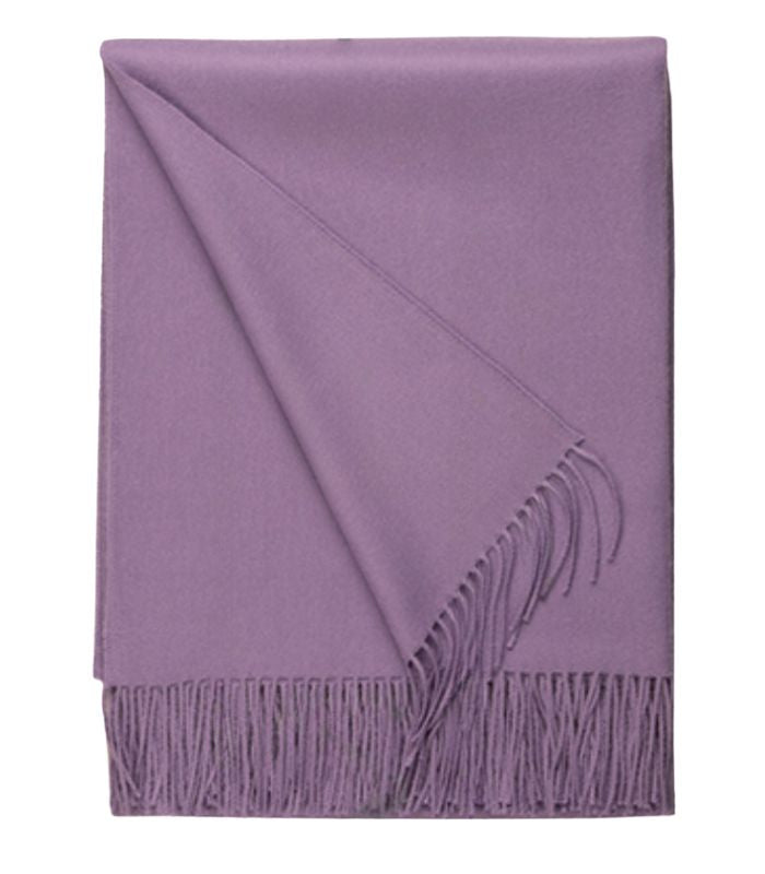 Plaid Laine Alpaga Luxe Paola Mauve 130 x 180 cm, Casa Paola, tissé en Pérou