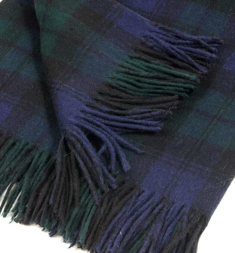Plaid laine mérinos - détail texture douce pour canapé et chambre