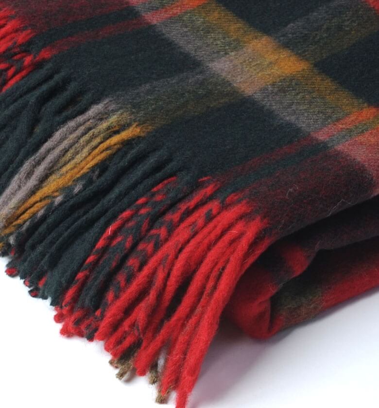 Plaid laine mérinos - détail texture douce pour canapé et chambre