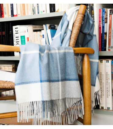 Plaid Hacienda Bleu