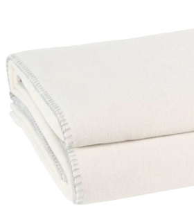 Plaid Soft Fleece Blanc cassé
