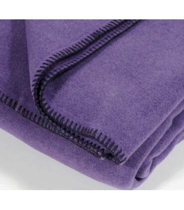 Plaid Aubergine Soft Fleece