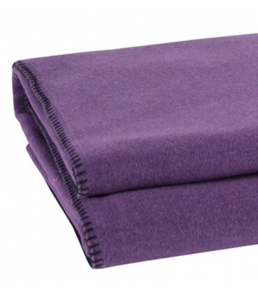 Plaid Aubergine Soft Fleece