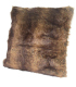 Coussin Fausse Fourrure Marron