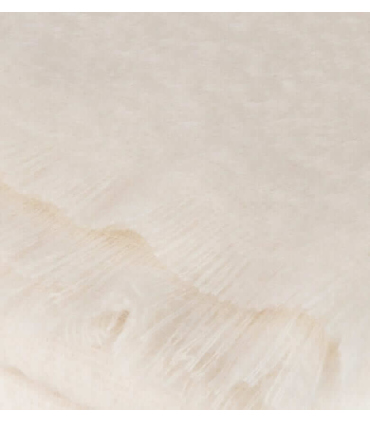 Plaid Mohair Blanc Cassé Naturel Luxe 140 X 180 cm