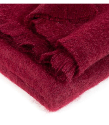 Plaid Mohair Bordeaux Vintage Luxe 140 X 180 cm