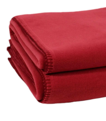Plaid Polaire Rouge foncé 160 X 200 cm Zoeppritz