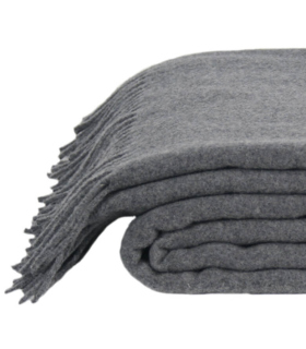 Plaid Laine Gris Must Have