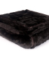 Plaid Fausse Fourrure Luxe Grizzly Marron 150 X 200 cm