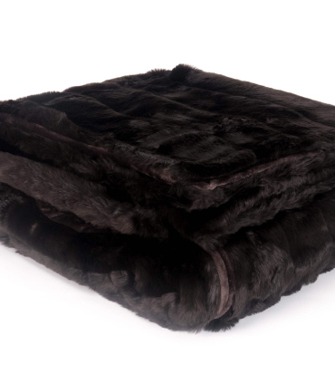 Plaid Fausse Fourrure Luxe Grizzly Marron 150 X 200 cm
