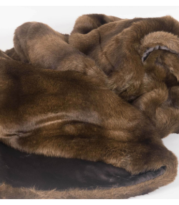 Plaid Fausse Fourrure Luxe Vison 150 X 200 cm