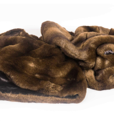 Plaid Fausse Fourrure Luxe Vison 150 X 200 cm