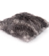 Coussin Fausse Fourrure Luxe Gris 45 X 45 cm