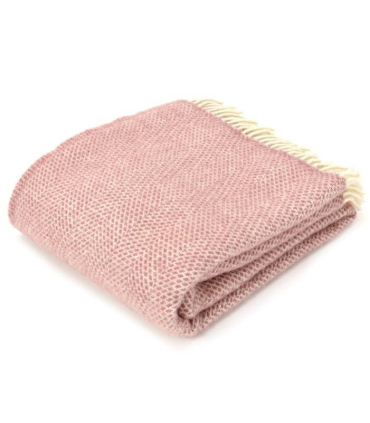 Plaid Laine Beehive Rose