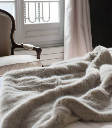 Plaid Fausse Fourrure Luxe Persan 150 X 200 cm