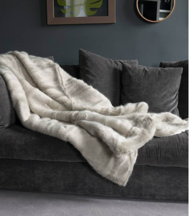 Plaid Fausse Fourrure Luxe Persan 150 X 200 cm