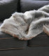 Couvre-lit Fausse Fourrure Luxe Gris Chartreux 250 X 250 cm