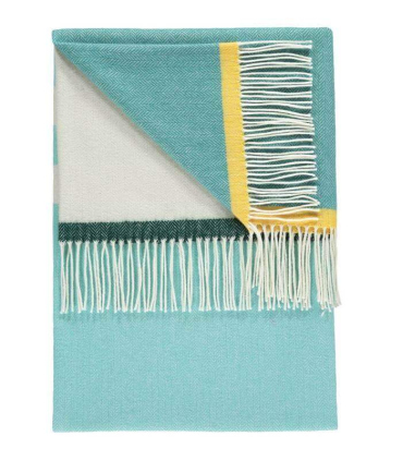 Plaid Pure Laine Jessie Teal