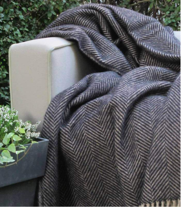 Plaid Laine Chevrons Vintage