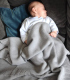 Couverture Bébé Sweet Love Grise Personnalisable
