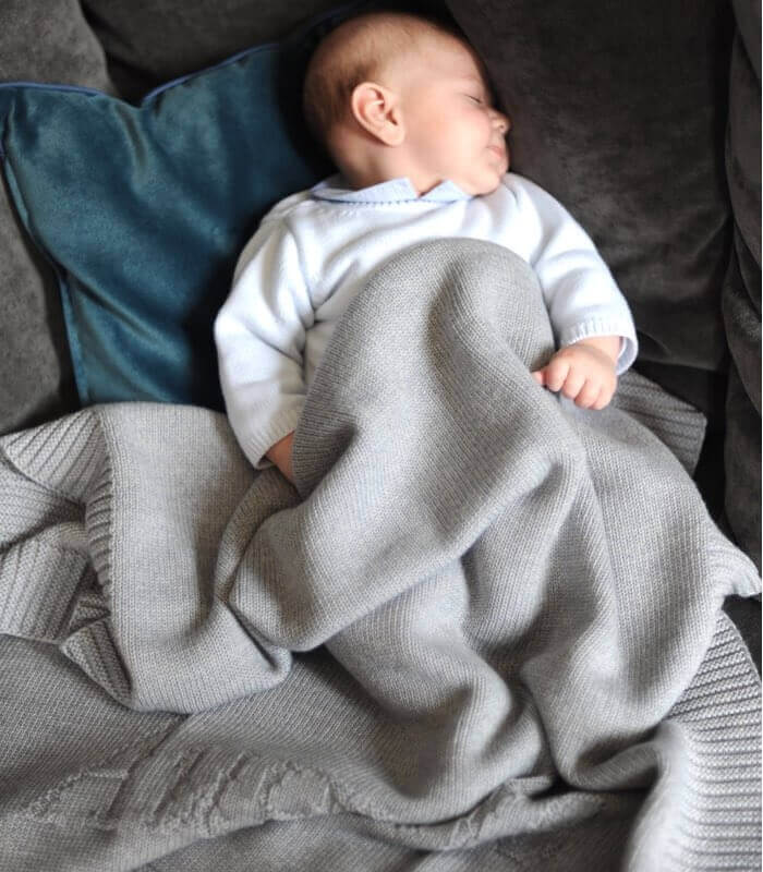 Couverture bébé bleu - couverture bébé - Mon Coffret Naissance