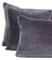 Coussin Velours Gris 45X45cm